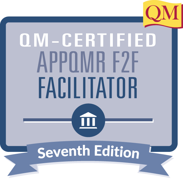 QM Certified APPQMR F2F Facilitator