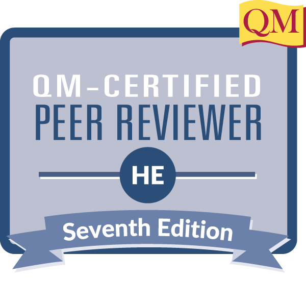 QM Certified Peer Reviewer